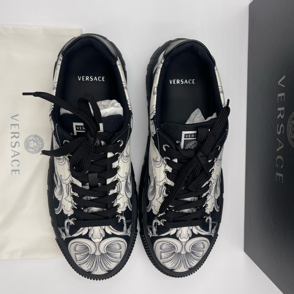 Versace baroque-pattern print sneakers - Picture 5 of 9
